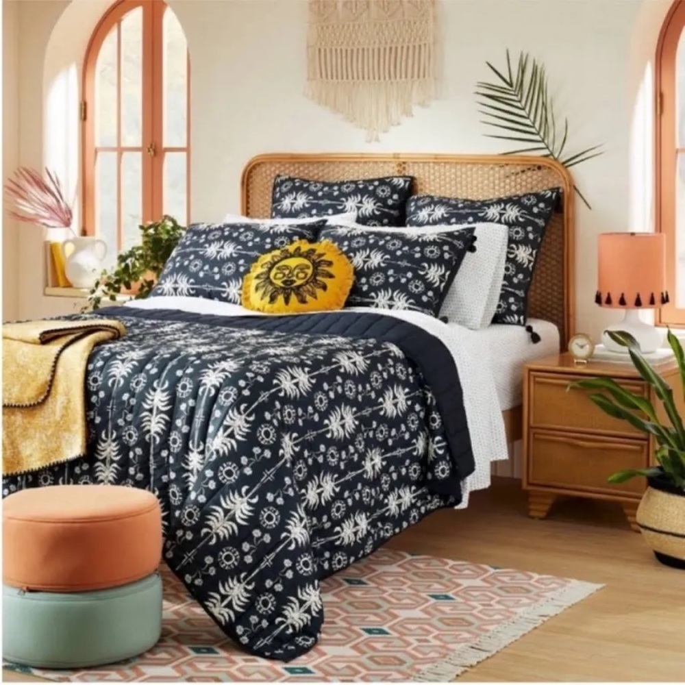 JUNGALOW & OPALHOUSE ROUND SUN CELESTIAL PILLOWS, Set Of 2 - Picture 3 of 3